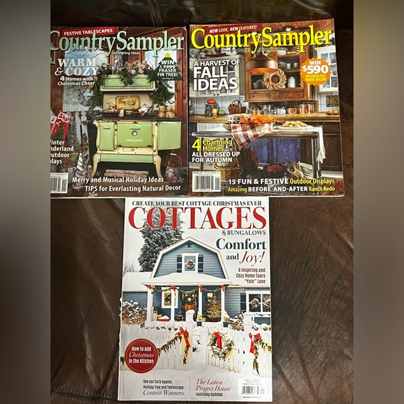 Bundle of Country Sampler Home Decor Magazines - Picture 1 of 4